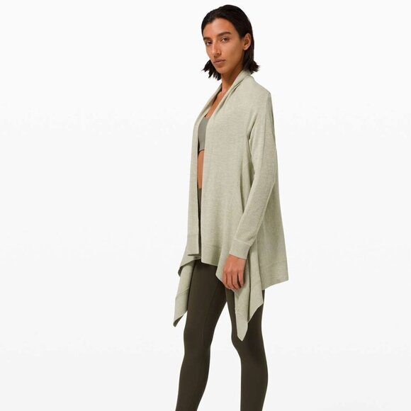 Lululemon Cashlu Knit Wrap- Cashmere Blend Reversible Wrap Cardigan-Size 4(2021) - Picture 2 of 13